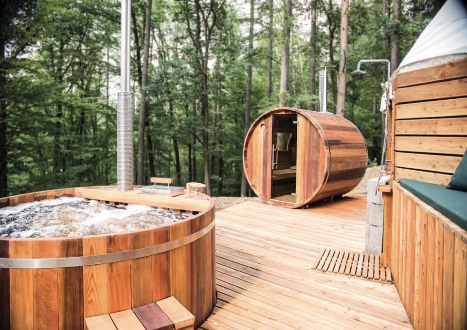 dřevěný koupací sud a sudová sauna cedr Cedrový koupací sud a sudová sauna