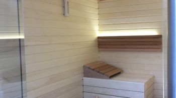 interierová sauna osika